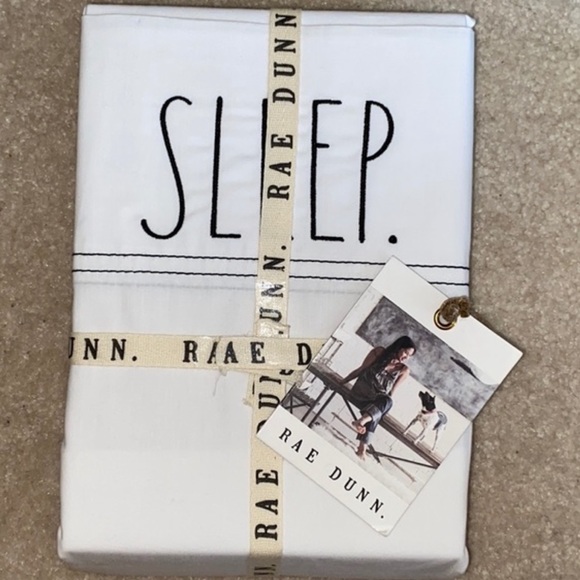 NWT Rae Dunn "SLEEP" Standard Pillow Cases - Picture 2 of 2